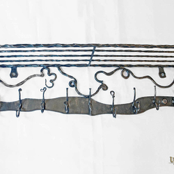 handgeschmiedeteder Aufhänger für den Flur - kunstgeschmiedete Einrichtung handgeschmiedeteder Aufhänger für den Flur - kunstgeschmiedete Einrichtung