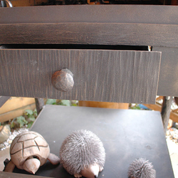 Geschmiedeter Gartenkamin - im Detailanblick Geschmiedeter Gartenkamin - im Detailanblick