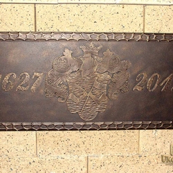 Schmiedeeisernes Wappen Schmiedeeisernes Wappen