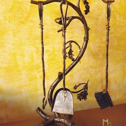 Kamingarnitur – Eiche – handgeschmiedete Kamingarnitur Kamingarnitur – Eiche – handgeschmiedete Kamingarnitur