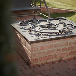 Schmiedeeiserner Schachtdeckel Schmiedeeiserner Schachtdeckel