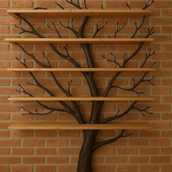 Baum-Bücherregal – ein handgeschmiedetes Kunstwerk Baum-Bücherregal – ein handgeschmiedetes Kunstwerk