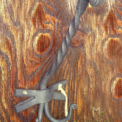 Schmiedeeiserner Kleiderhaken Schmiedeeiserner Kleiderhaken