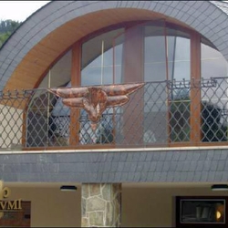 Geländer – Kombination von Schmiedeeisen und Kupfer Geländer – Kombination von Schmiedeeisen und Kupfer