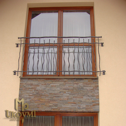 Handgeschmiedetes Geländer am Ferienhaus – Muster Oma Handgeschmiedetes Geländer am Ferienhaus – Muster Oma